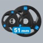 Zestaw obciążeń żeliwnych gumowanych 30kg ( 8x1.25kg + 4x2.5kg + 2x5kg ), otwór olimpijski 51mm, REBEL ACTIVE Zestaw obciążeń żeliwnych gumowanych 30kg ( 8x1.25kg + 4x2.5kg + 2x5kg ), otwór olimpijski 51mm, REBEL ACTIVE