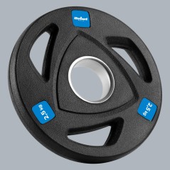 Zestaw obciążeń żeliwnych gumowanych 30kg ( 8x1.25kg + 4x2.5kg + 2x5kg ), otwór olimpijski 51mm, REBEL ACTIVE