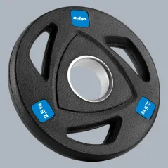 Zestaw obciążeń żeliwnych gumowanych 30kg ( 8x1.25kg + 4x2.5kg + 2x5kg ), otwór olimpijski 51mm, REBEL ACTIVE
