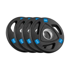Obciążenie żeliwne olimpijskie gumowane zestaw 4x2.5kg, otwór 51mm , REBEL ACTIVE