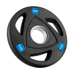 Zestaw obciążeń żeliwnych gumowanych 4x2.5kg, otwór olimpijski 51mm, REBEL ACTIVE