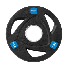 Zestaw obciążeń żeliwnych gumowanych 4x2.5kg, otwór olimpijski 51mm, REBEL ACTIVE
