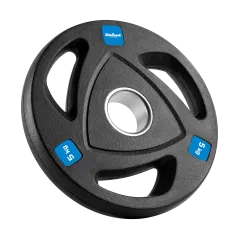 Zestaw obciążeń żeliwnych gumowanych 4x5kg, otwór olimpijski 51mm, REBEL ACTIVE