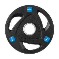 Zestaw obciążeń żeliwnych gumowanych 4x5kg, otwór olimpijski 51mm, REBEL ACTIVE