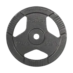 Zestaw obciążeń żeliwnych 2x10kg, otwór 31mm, talerz z uchwytami, REBEL ACTIVE