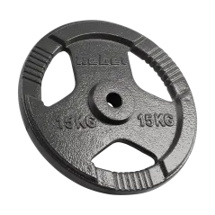 Zestaw obciążeń żeliwnych 2x15kg, otwór 31mm, talerz z uchwytami, REBEL ACTIVE
