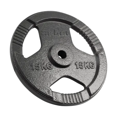 Zestaw obciążeń żeliwnych 2x15kg, otwór 31mm, talerz z uchwytami, REBEL ACTIVE