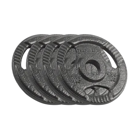 Obciążenie żeliwne zestaw 4x1.25kg, otwór 31mm, talerz z uchwytami, REBEL ACTIVE