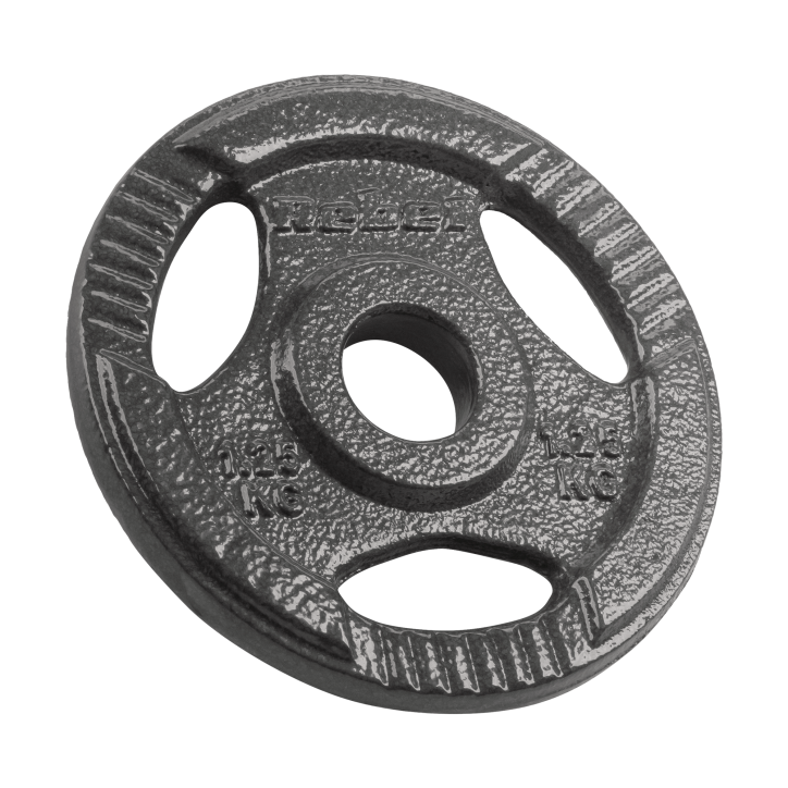 Zestaw obciążeń żeliwnych 4x1.25kg, otwór 31mm, talerz z uchwytami, REBEL ACTIVE Zestaw obciążeń żeliwnych 4x1.25kg, otwór 31mm, talerz z uchwytami, REBEL ACTIVE