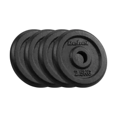 Obciążenie żeliwne zestaw 4x2.5kg, otwór 31mm, talerz klasyczny, REBEL ACTIVE