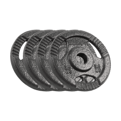 Obciążenie żeliwne zestaw 4x2.5kg, otwór 31mm, talerz z uchwytami, REBEL ACTIVE