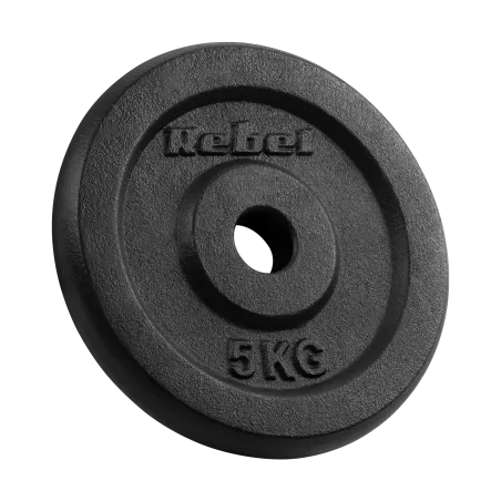 Zestaw obciążeń żeliwnych 4x5kg, otwór 31mm, talerz klasyczny, REBEL ACTIVE