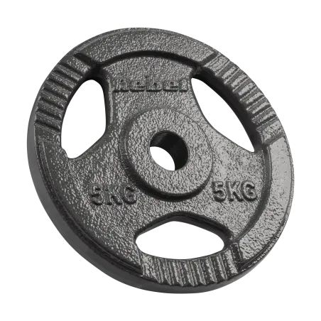 Zestaw obciążeń żeliwnych 4x5kg, otwór 31mm, talerz z uchwytami, REBEL ACTIVE