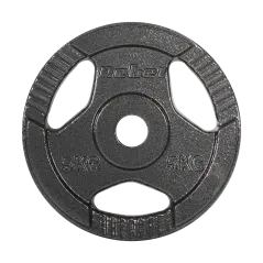 Zestaw obciążeń żeliwnych 4x5kg, otwór 31mm, talerz z uchwytami, REBEL ACTIVE