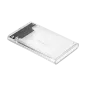 Obudowa dysku 2,5" SATA USB C 3.1 Rebel przeźroczysta