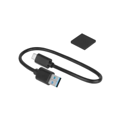 Obudowa dysku 2,5" SATA USB C 3.1 Rebel przeźroczysta