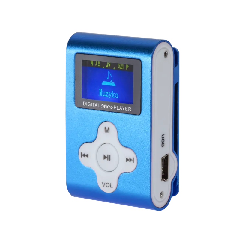 Odtwarzacz MP3 z wyświetlaczem Quer (niebieski) Odtwarzacz MP3 z wyświetlaczem Quer (niebieski)