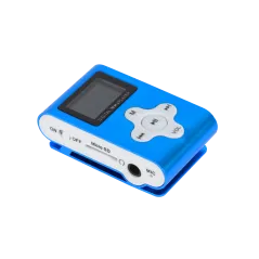 Odtwarzacz MP3 z wyświetlaczem Quer (niebieski)