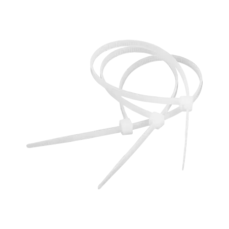 Opaska zaciskowa 2,5 mm/10 cm biała Cabletech 100szt.