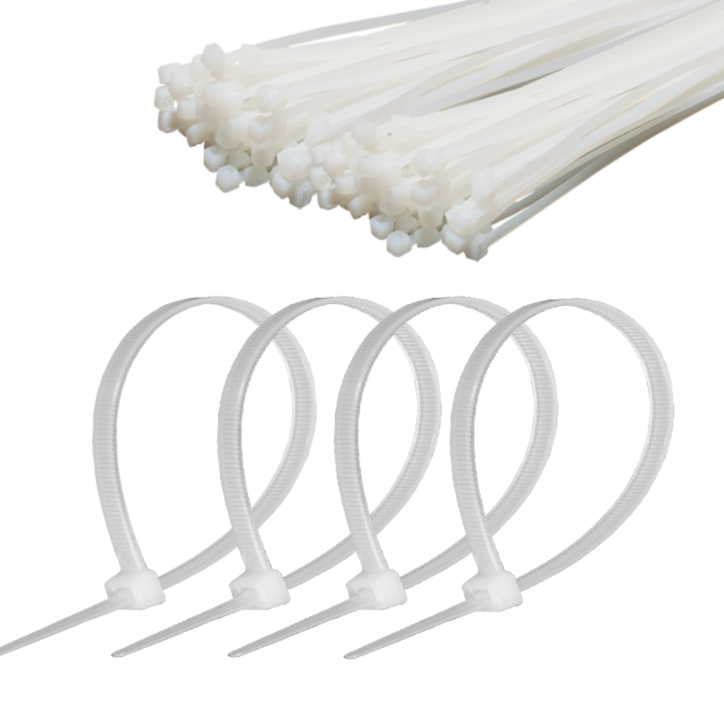 Opaska zaciskowa 2,5 mm/10 cm biała Cabletech 100szt. Opaska zaciskowa 2,5 mm/10 cm biała Cabletech 100szt.