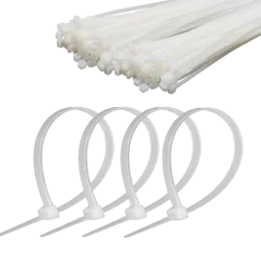 Opaska zaciskowa 2,5 mm/15 cm biała Cabletech 100szt.
