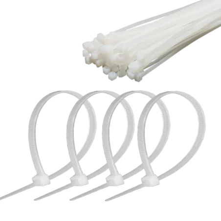 Opaska zaciskowa 4,8 mm/35 cm biała Cabletech 50szt.