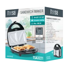 Opiekacz 3w1 z ceramicznymi wkładami