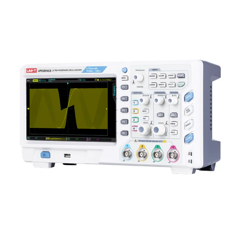 Oscyloskop Uni-T UPO2074CS z wyświetlaczem wykonanym w technologii Ultra PHOSPHOR Oscyloskop Uni-T UPO2074CS z wyświetlaczem wykonanym w technologii Ultra PHOSPHOR