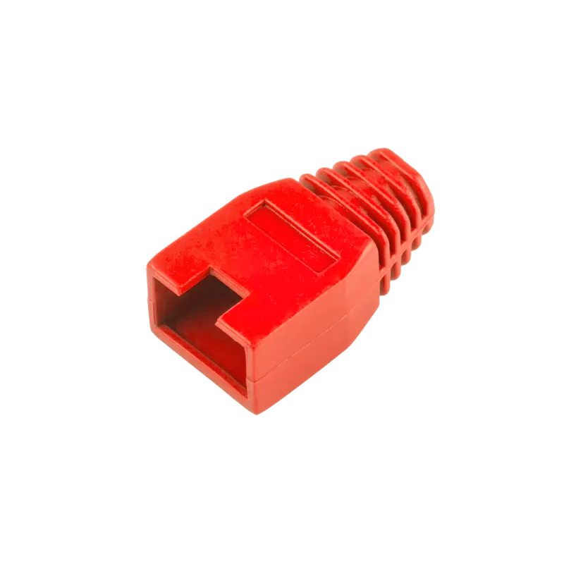 Osłona gumowa wtyku 8p8c RJ45 czerwona
