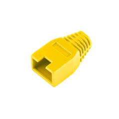 Osłona gumowa wtyku 8p8c RJ45 żółta
