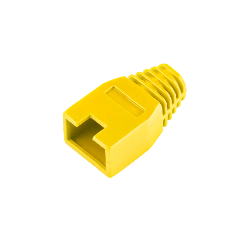 Osłona gumowa wtyku 8p8c RJ45 żółta