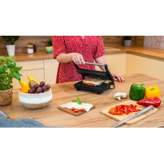 Panini grill TEESA, toster, opiekacz, 1000W, 3 pozycje