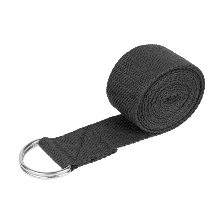 Pasek do jogi, taśma do ćwiczeń, czarna, REBEL ACTIVE Pasek do jogi, taśma do ćwiczeń, czarna, REBEL ACTIVE