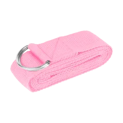 Pasek do jogi, taśma do ćwiczeń, różowa, REBEL ACTIVE