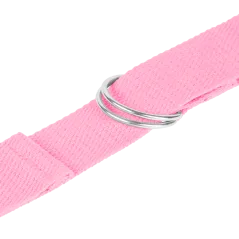 Pasek do jogi, taśma do ćwiczeń, różowa, REBEL ACTIVE