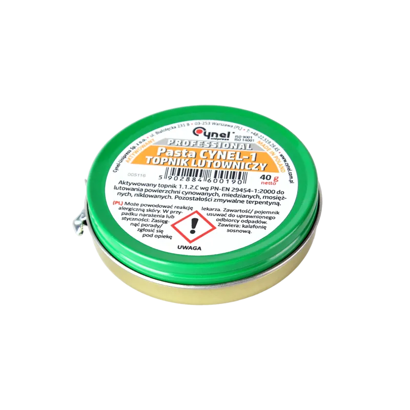 Pasta CYNEL-1 40g topnik lutowniczy Pasta CYNEL-1 40g topnik lutowniczy