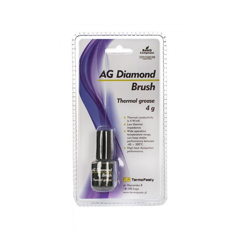 Pasta termoprzewodząca Diamond Brush 4g AG AGT-123