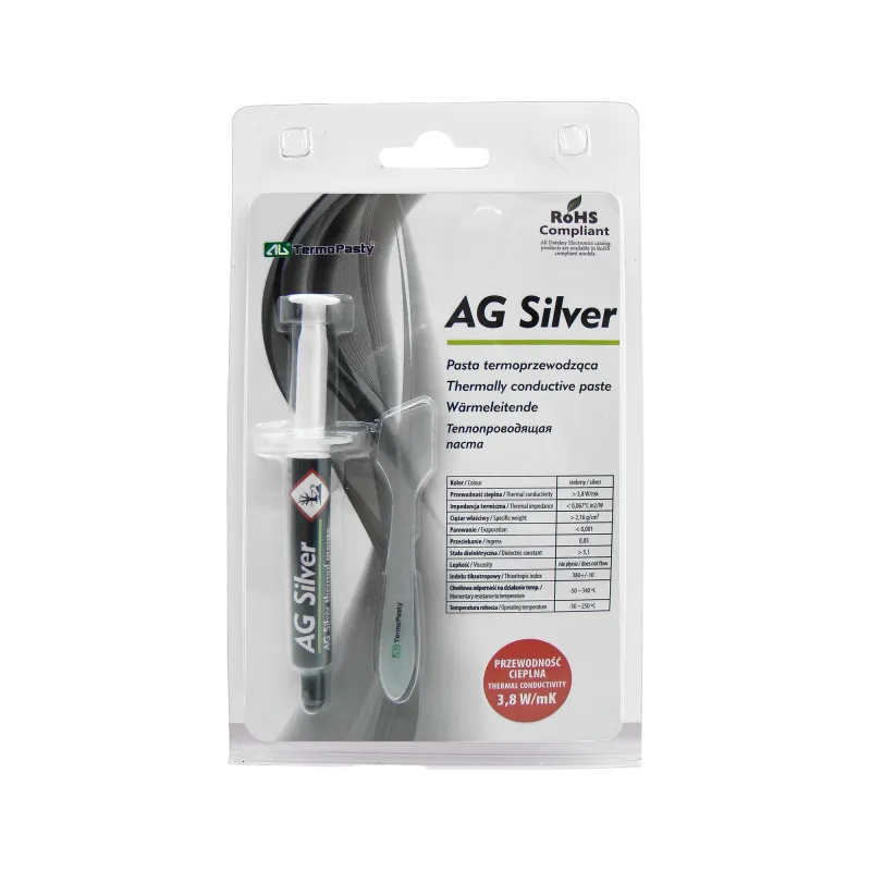 Pasta termoprzewodząca Silver 3g AG AGT-107