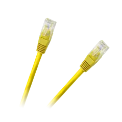 Patchcord kabel UTP 8c wtyk-wtyk 0,5m CCA żółty