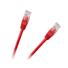 Patchcord kabel UTP 8c wtyk-wtyk 1,5m CCA czerwony cat.6e