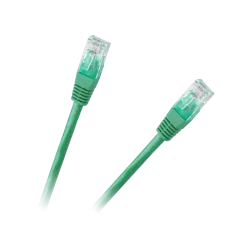 Patchcord kabel UTP 8c wtyk-wtyk 1.0m CCA zielony cat.6e