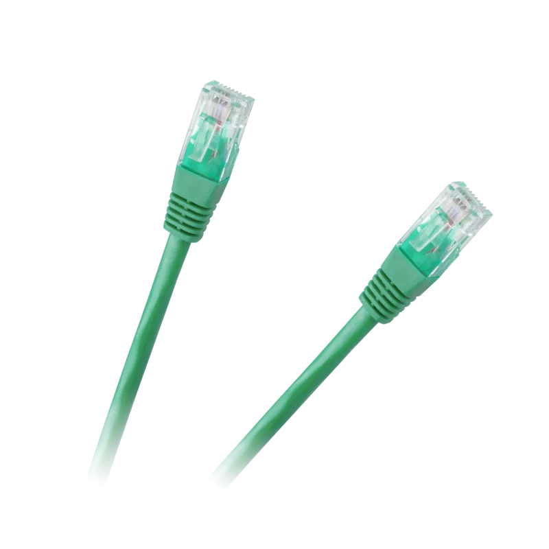 Patchcord kabel UTP 8c wtyk-wtyk 1.0m CCA zielony cat.6e Patchcord kabel UTP 8c wtyk-wtyk 1.0m CCA zielony cat.6e