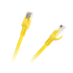 Patchcord kabel UTP kat. 5e wtyk - wtyk 2m żółty INTEX