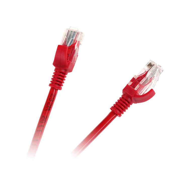 Patchcord kabel UTP kat. 5e wtyk - wtyk 3m czerwony INTEX Patchcord kabel UTP kat. 5e wtyk - wtyk 3m czerwony INTEX
