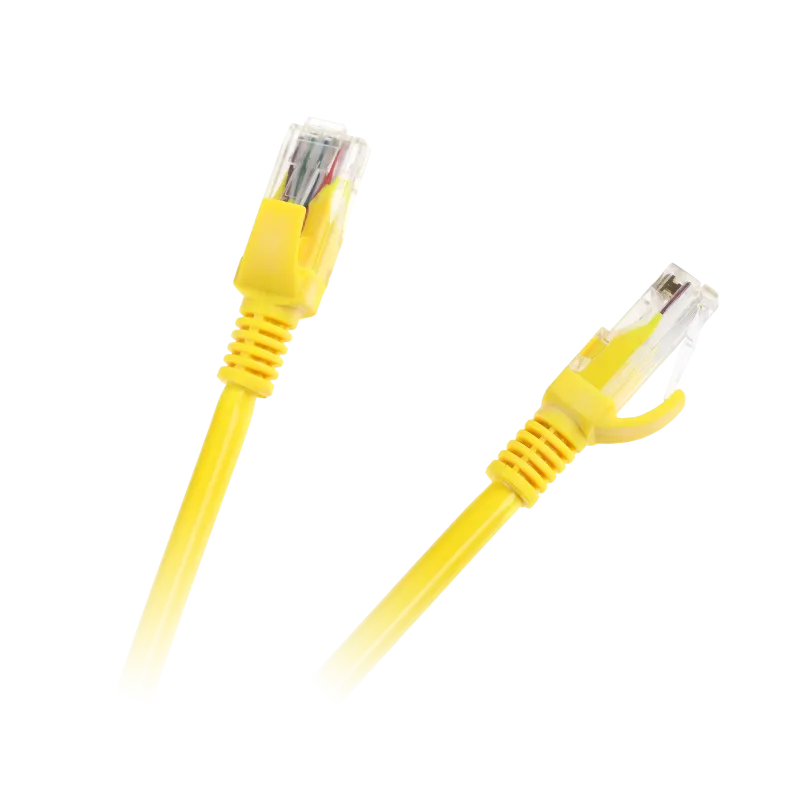 Patchcord kabel UTP kat. 6e wtyk - wtyk 5m żółty INTEX Patchcord kabel UTP kat. 6e wtyk - wtyk 5m żółty INTEX