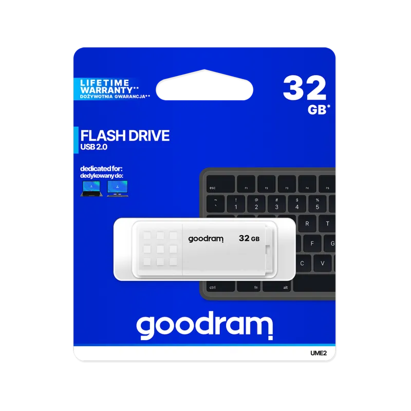 Pendrive Goodram USB 2.0 32GB biały Pendrive Goodram USB 2.0 32GB biały