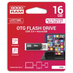 Pendrive Goodram USB 3.0 + microUSB 16GB OTG czarny