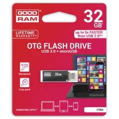 Pendrive Goodram USB 3.0 + microUSB 32GB OTG czarny