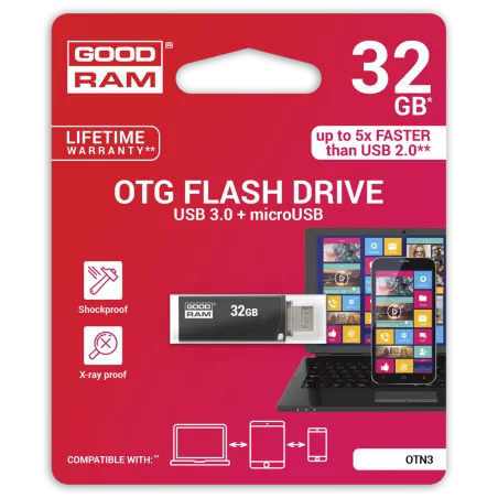 Pendrive Goodram USB 3.0 + microUSB 32GB OTG czarny