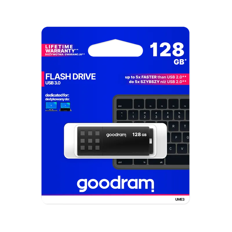 Pendrive Goodram USB 3.2 128GB czarny Pendrive Goodram USB 3.2 128GB czarny